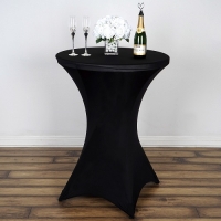 Spandex, Cocktail Table Cover Black