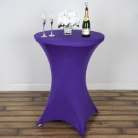 Spandex, Cocktail Table Cover Royal Purple
