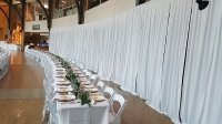 Event Draping, White Poly Premier Incl. Hardware