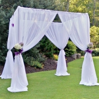 Event Draping, White Sheer Incl. Hardware