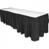 Table Skirt, Black Banjo 14 Ft