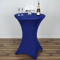 Spandex, Cocktail Table Cover Royal Blue