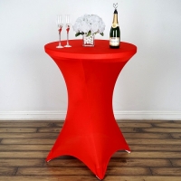 Spandex, Cocktail Table Cover Red