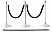 Stanchions, Black Velvet Rope 59''