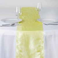 Runner, Taffeta Crinkle Yellow 12''x108''