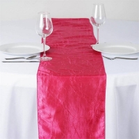 Runner, Taffeta Crinkle Fushia 12''x108''