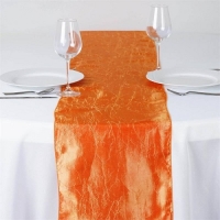 Runner, Taffeta Crinkle Orange 12''x108''