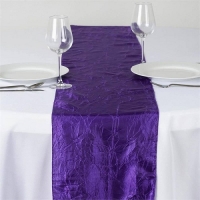 Runner, Taffeta Crinkle Purple 12''x108''