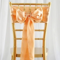 Sash, Satin Peach 6''x106''