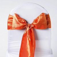 Sash, Taffeta Crinkle Orange  6''x108''