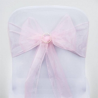 Sash, Organza Pink 6''x108''