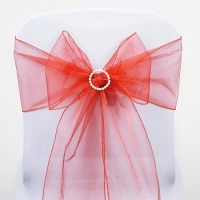 Sash, Organza Burned Orange 6''x108''