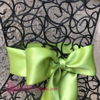 Sash, Satin Lime Green 6''x106''