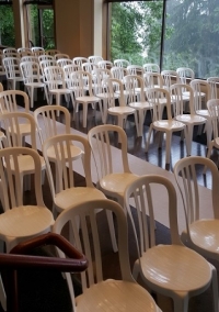 Set Up Chairs, White Bistro