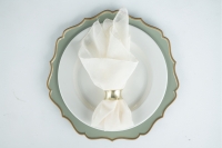 Napkin, white gauze