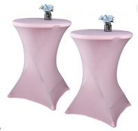 Spandex, Cocktail Table Cover Pink