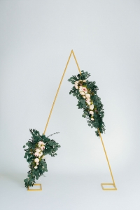 Gold Triangular Metal Arch